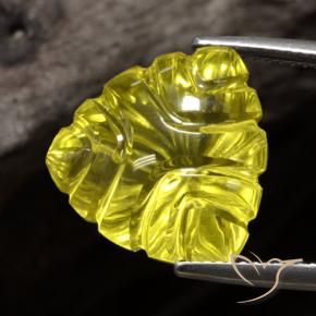 Cuarzo Amarillo intenso natural de 13.92 ct, Trillón, Transparente
