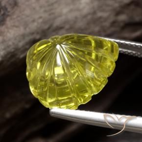 Cuarzo Amarillo intenso natural de 13.92 ct, Trillón, Transparente