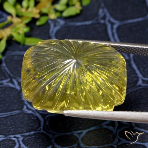 Cuarzo Amarillo amarronado natural de 19.54 ct, Elegante, Transparente