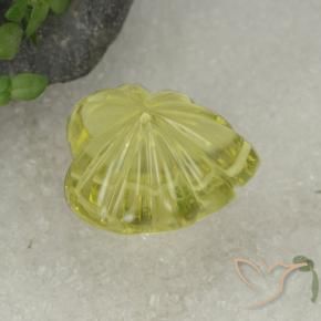 Cuarzo Amarillo claro natural de 15.29 ct, Elegante, Transparente