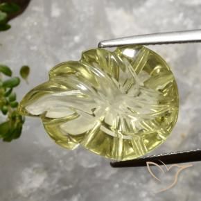 Cuarzo Amarillo pálido natural de 12.97 ct, Elegante, Transparente