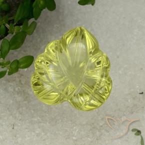 Cuarzo Amarillo medio natural de 11.48 ct, Elegante, Transparente