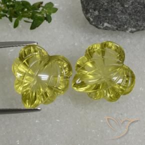 Gemas de Cuarzo Pineapple yellow natural de 20.42 ct, Elegante, Transparente
