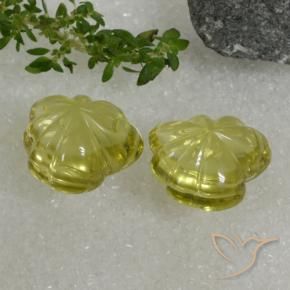 Gemas de Cuarzo Pineapple yellow natural de 20.42 ct, Elegante, Transparente