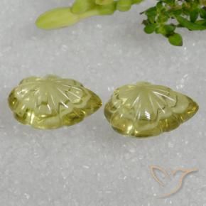 Gemas de Cuarzo Amarillo pálido natural de 9.50 ct, Elegante, Transparente