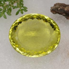 Cuarzo amarillo natural de 67,14 ct, corte óvalo, VVS
