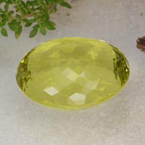 Cuarzo amarillo natural de 67,14 ct, corte óvalo, VVS