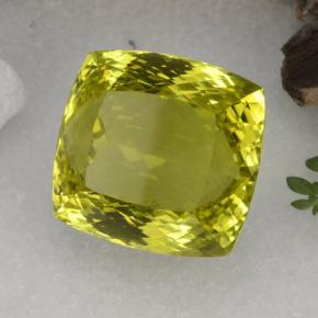 Cuarzo amarillo natural de 67,62 ct, corte cojín, VVS