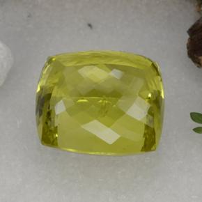 Cuarzo amarillo natural de 67,62 ct, corte cojín, VVS