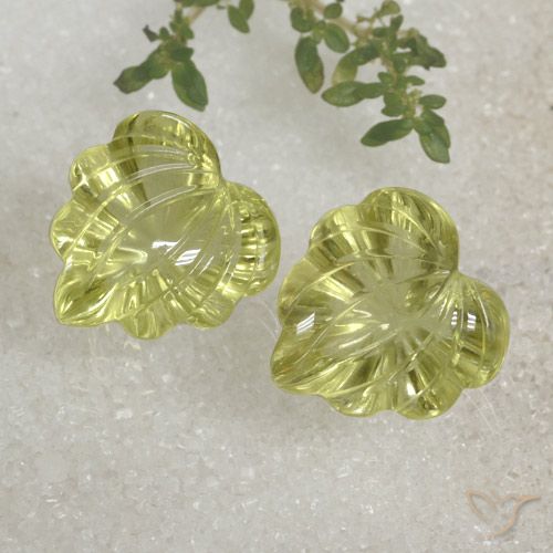 19.94ctw Natural Amarillo limón Cuarzo, Elegante, Transparente