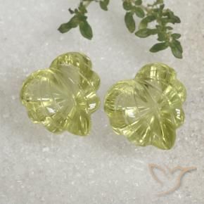 Gemas de Cuarzo Amarillo limón natural de 19.94 ct, Elegante, Transparente