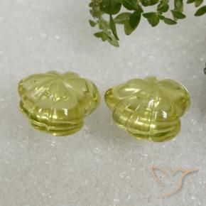 Gemas de Cuarzo Amarillo verdoso natural de 16.48 ct, Elegante, Transparente