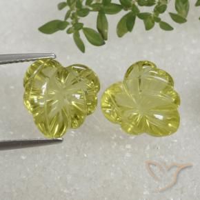 Gemas de Cuarzo Amarillo medio natural de 10.45 ct, Elegante, Transparente