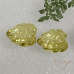 Gemas de Cuarzo Amarillo medio natural de 16.87 ct, Elegante, Transparente
