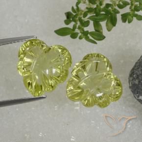 Gemas de Cuarzo Verde amarillo natural de 14.33 ct, Elegante, Transparente