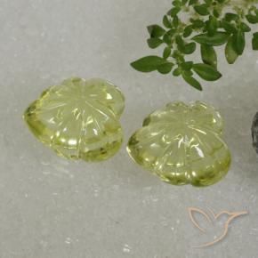 Gemas de Cuarzo Verde amarillo natural de 14.33 ct, Elegante, Transparente