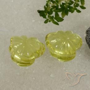 Gemas de Cuarzo Amarillo maíz natural de 20.69 ct, Elegante, Transparente