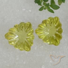 Gemas de Cuarzo Amarillo medio natural de 10.43 ct, Trillón, Transparente