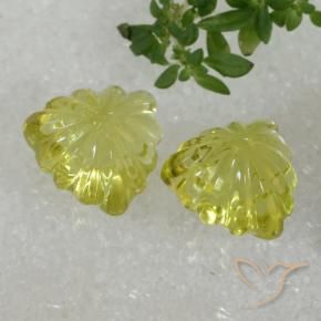 Gemas de Cuarzo Amarillo medio natural de 10.43 ct, Trillón, Transparente