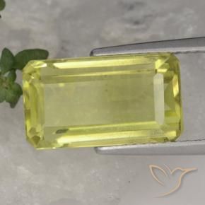 Cuarzo Amarillo claro natural de 5.63 ct, Corte Octágono / Esmeralda, VS