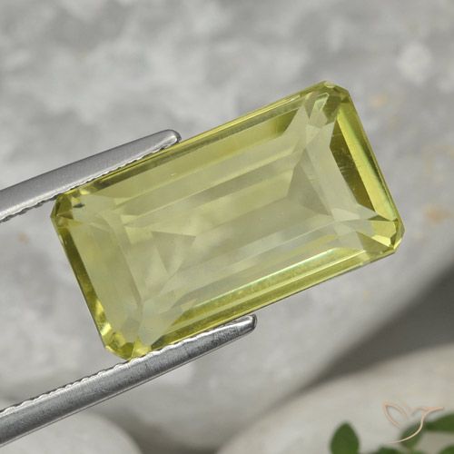8.13ct Natural Amarillo medio Cuarzo, Corte Octágono / Esmeralda, VVS-VS, Photo A