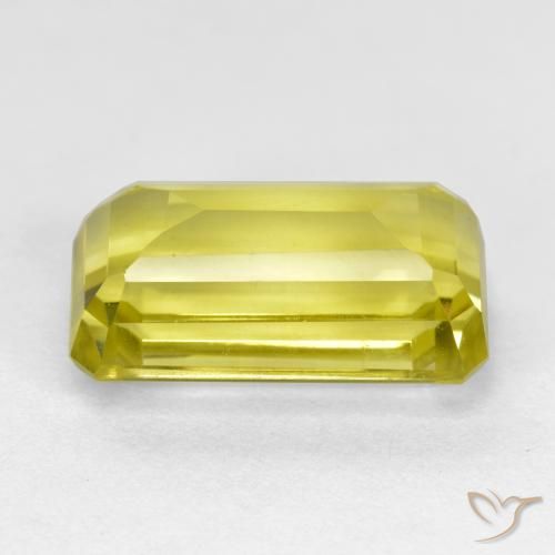 Cuarzo Amarillo piña natural de 5.20 ct, Corte Octágono / Esmeralda, VVS-VS