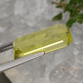 Cuarzo Amarillo claro natural de 5.60 ct, Corte Octágono / Esmeralda, VVS-VS