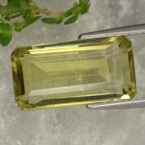 6.20ct Natural Amarillo terroso Cuarzo, corte esmeralda, VVS-VS
