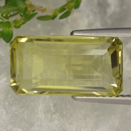 Cuarzo Amarillo terroso natural de 6.20 ct, Corte Octágono / Esmeralda, VVS-VS