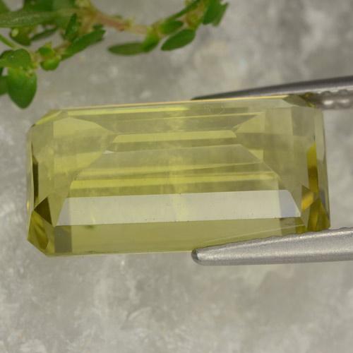 Cuarzo Amarillo terroso natural de 6.20 ct, Corte Octágono / Esmeralda, VVS-VS