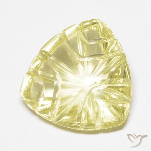 Cuarzo Amarillo claro natural de 10.44 ct, Elegante, Transparente