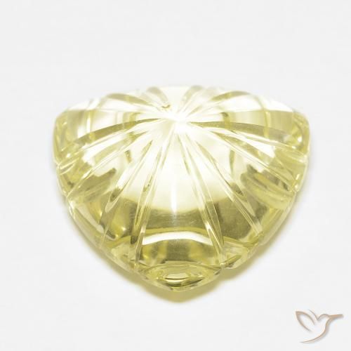 Cuarzo Amarillo claro natural de 10.44 ct, Elegante, Transparente