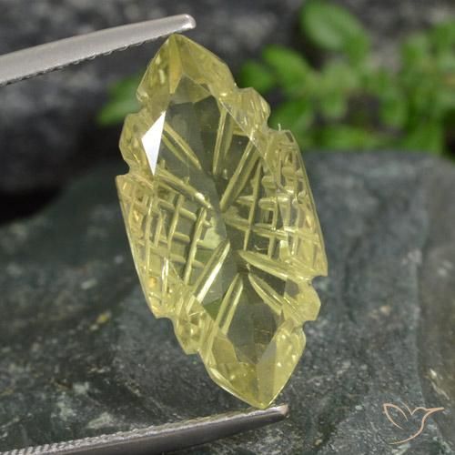 8.48ct Natural Amarillo claro Cuarzo, Marquesa, Transparente