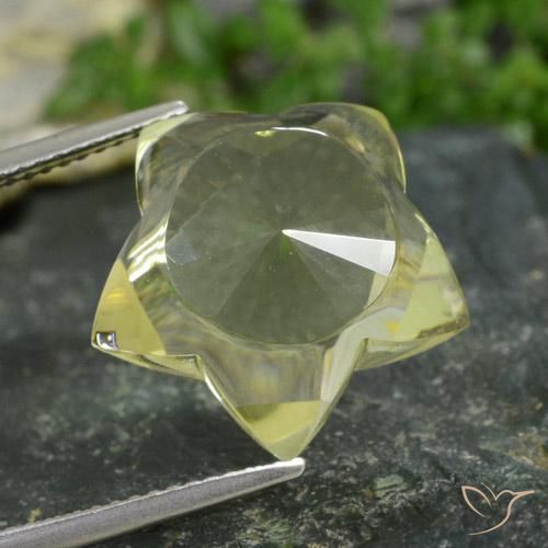 Cuarzo Amarillo laguna natural de 13.81 ct, Elegante, Transparente