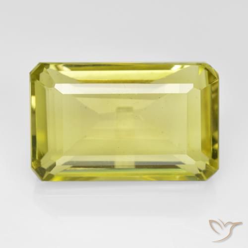 8.70ct Natural Amarillo medio Cuarzo, corte esmeralda, VVS-VS