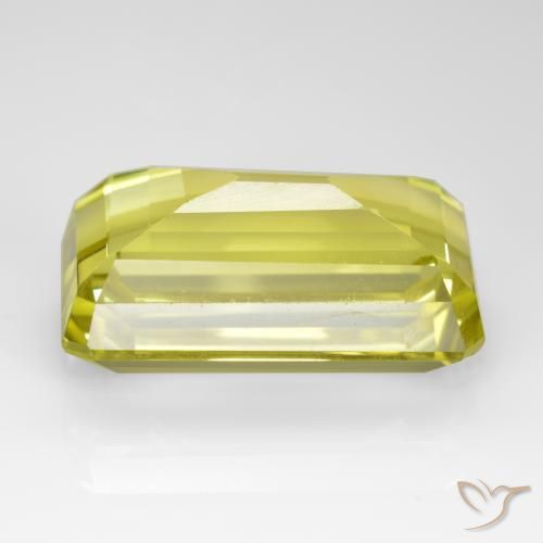 Cuarzo Amarillo medio natural de 8.70 ct, Corte Octágono / Esmeralda, VVS-VS