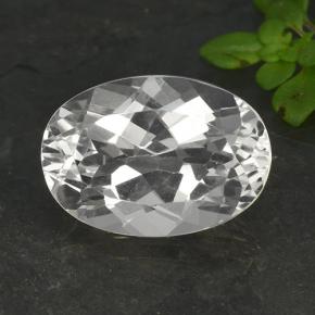 Cuarzo Blanco natural de 7.00 ct, Corte Óvalo, VVS