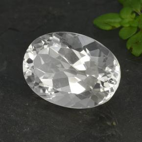 Cuarzo Blanco natural de 7.00 ct, Corte Óvalo, VVS