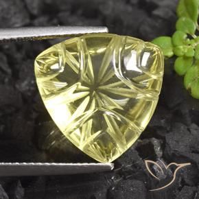 Cuarzo Amarillo claro natural de 9.06 ct, Trillón, Transparente