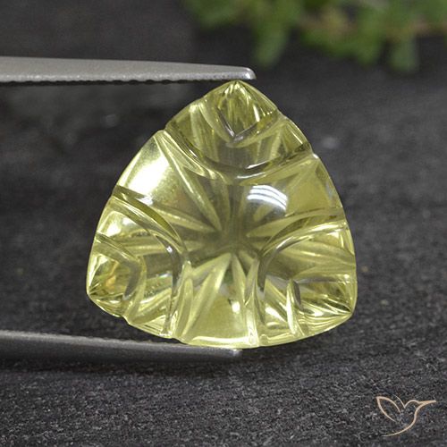 6.90ct Natural Amarillo claro Cuarzo, Trillón, Transparente
