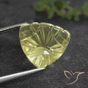 Cuarzo Amarillo claro natural de 6.90 ct, Trillón, Transparente