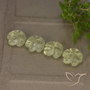 Gemas de Cuarzo Amarillo claro natural de 4.99 ct, Corte Flor, Transparente