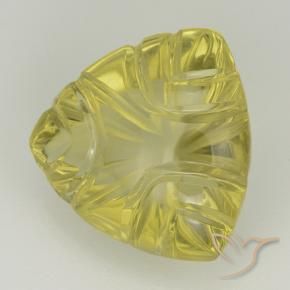 Cuarzo Amarillo medio natural de 6.21 ct, Trillón, Transparente