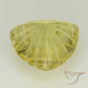 Cuarzo Amarillo medio natural de 6.21 ct, Trillón, Transparente
