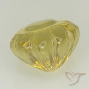 Cuarzo Amarillo laguna natural de 8.52 ct, Corte Flor, Transparente