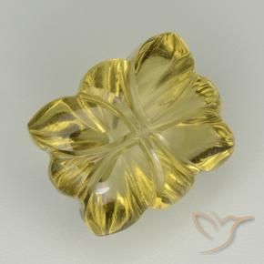 Cuarzo Amarillo púrpura natural de 7.00 ct, Corte Flor, Transparente