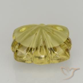 Cuarzo Amarillo púrpura natural de 7.00 ct, Corte Flor, Transparente