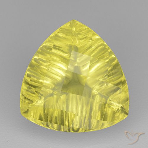 6.35ct Natural Amarillo vívido Cuarzo, Trillón, Transparente