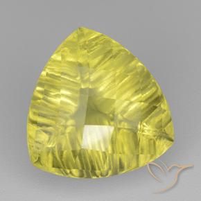 Cuarzo Amarillo vívido natural de 6.35 ct, Trillón, Transparente