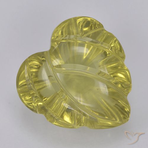 5.36ct Natural Amarillo medio Cuarzo, Corte Flor, Transparente